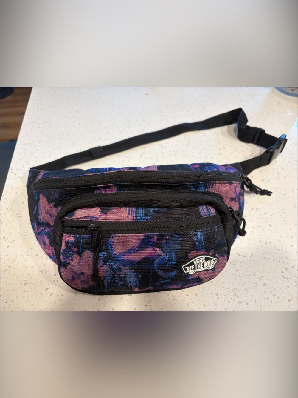 Vans Purple and Blue Patterned Waist Bag